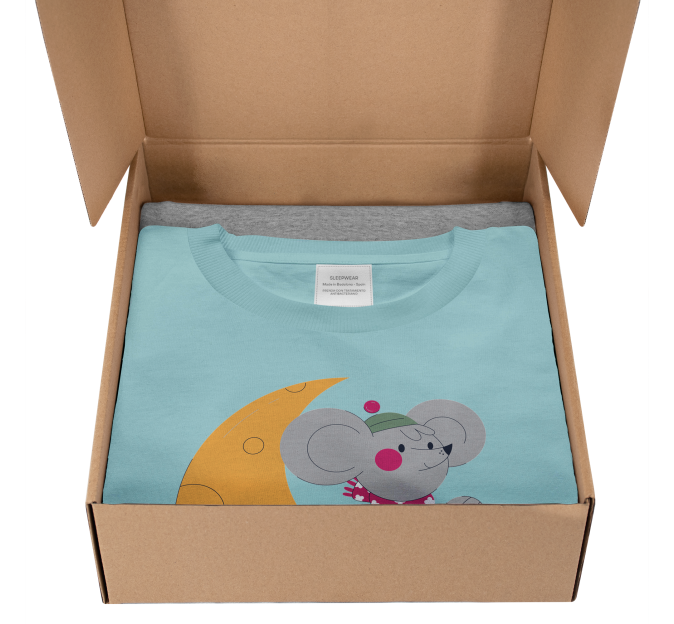 Conjunto pijama camiseta manga corta infantil personalizado