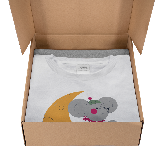 Conjunto pijama camiseta manga corta infantil personalizado