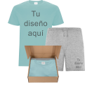 Conjunto pijama camiseta manga corta infantil personalizado