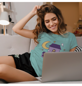 Conjunto pijama camiseta manga corta de mujer personalizado
