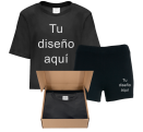 Conjunto pijama camiseta manga corta de mujer personalizado