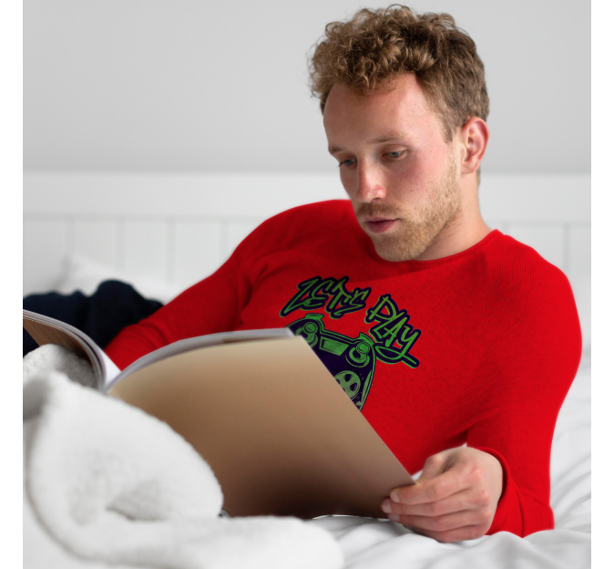 Camiseta de pijama manga larga personalizada