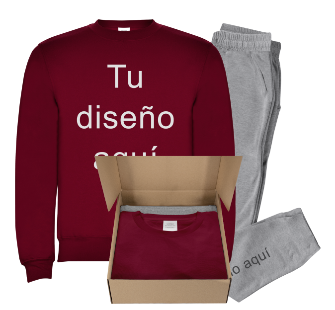 Conjunto pijama sudadera personalizado