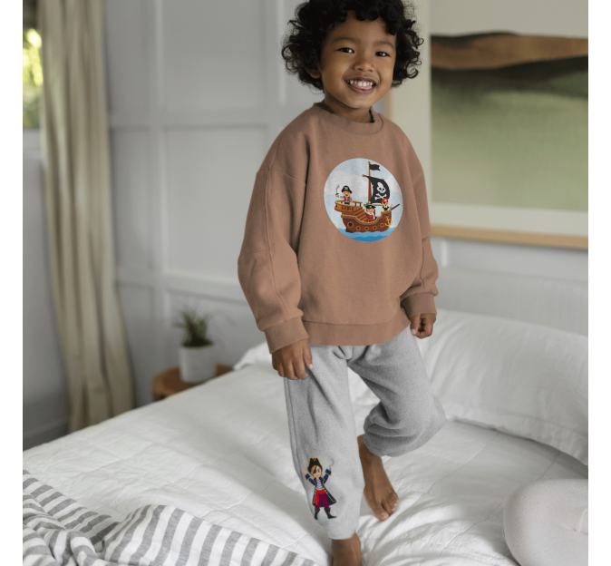 Conjunto pijama sudadera infantil personalizado