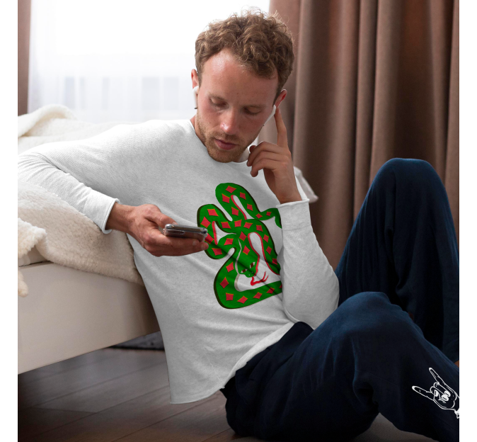 Conjunto pijama camiseta manga larga personalizado