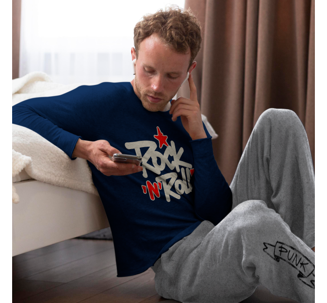 Conjunto pijama camiseta manga larga personalizado