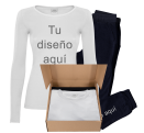 Conjunto pijama manga larga de mujer personalizado