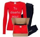 Conjunto pijama manga larga de mujer personalizado