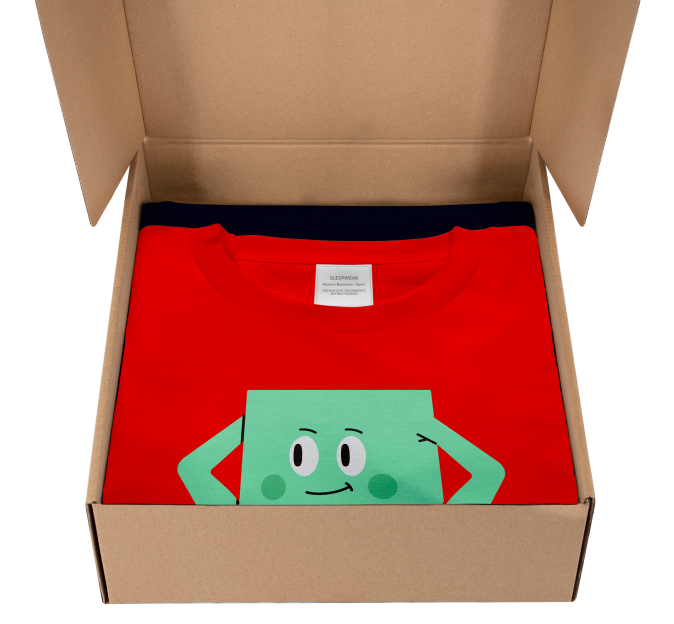 Conjunto pijama manga larga infantil personalizado