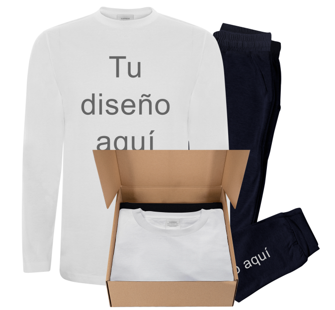 Conjunto pijama manga larga infantil personalizado