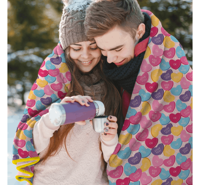 Manta polar talla XL personalizada