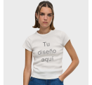 Camiseta acanalada de mujer SARA personalizada