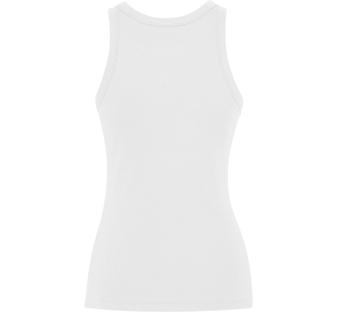 Camiseta sin mangas en punto canalé de mujer personalizada