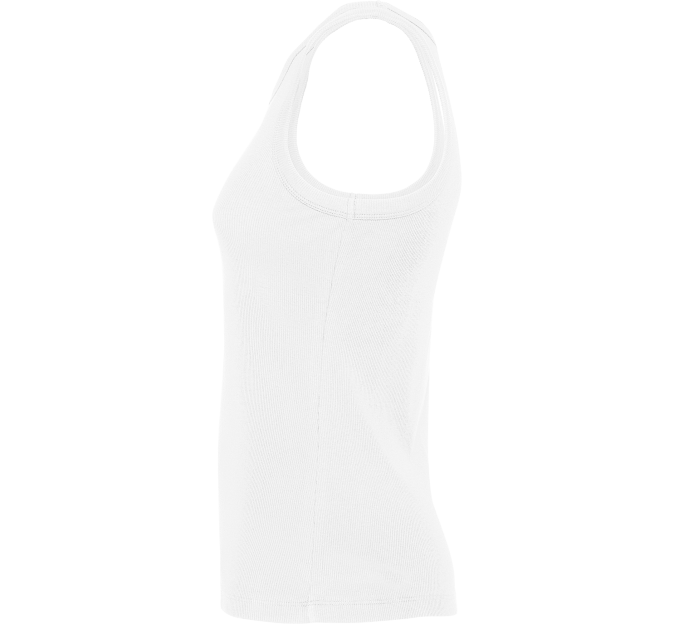 Camiseta sin mangas en punto canalé de mujer personalizada