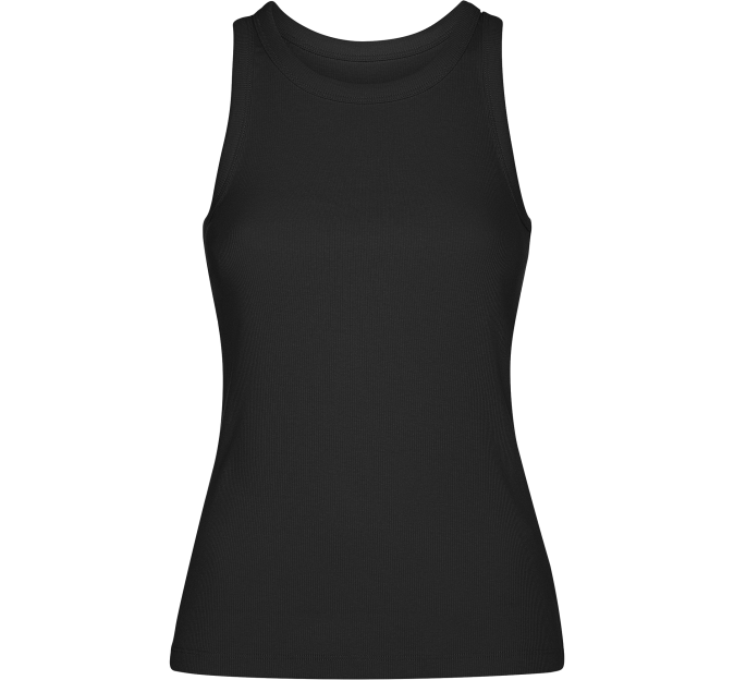 Camiseta sin mangas en punto canalé de mujer personalizada