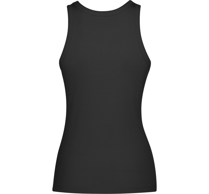 Camiseta sin mangas en punto canalé de mujer personalizada