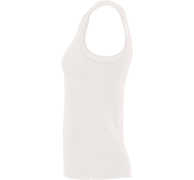 Camiseta sin mangas en punto canalé de mujer personalizada