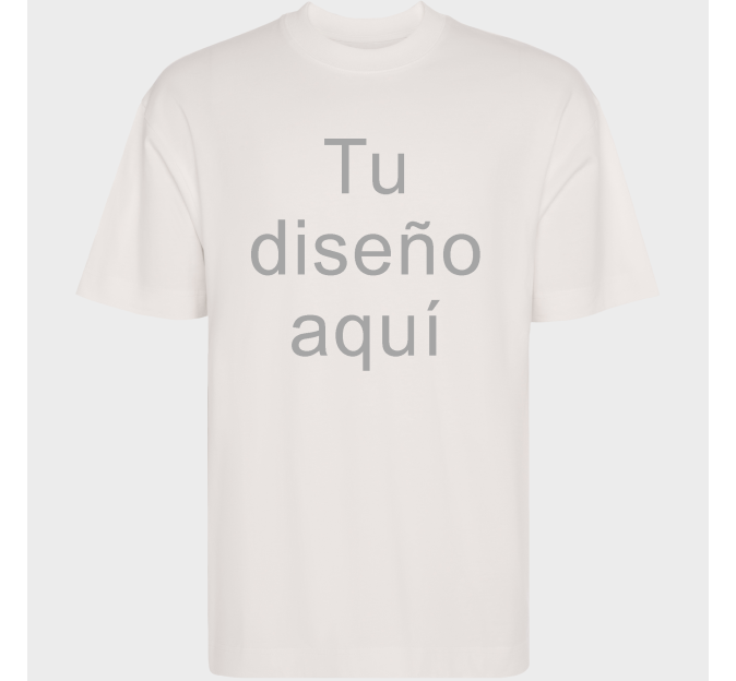 Camiseta oversize tallas grandes CHOW personalizada
