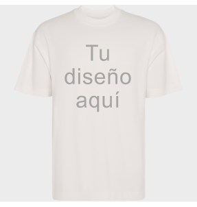 Camiseta oversize tallas grandes CHOW personalizada