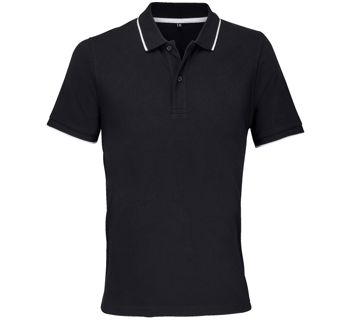 Polo bicolor tallas grandes PALERMO personalizado