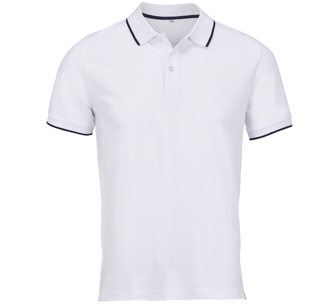 Polo bicolor tallas grandes PALERMO personalizado