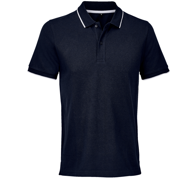 Polo bicolor tallas grandes PALERMO personalizado