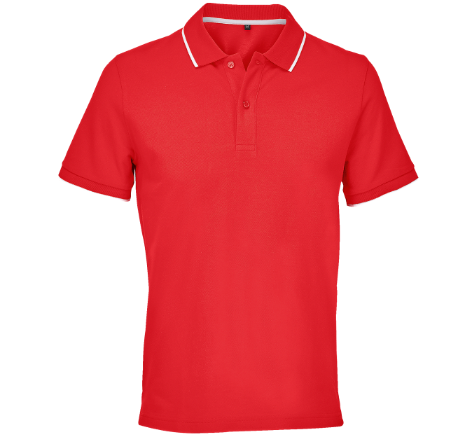 Polo bicolor tallas grandes PALERMO personalizado