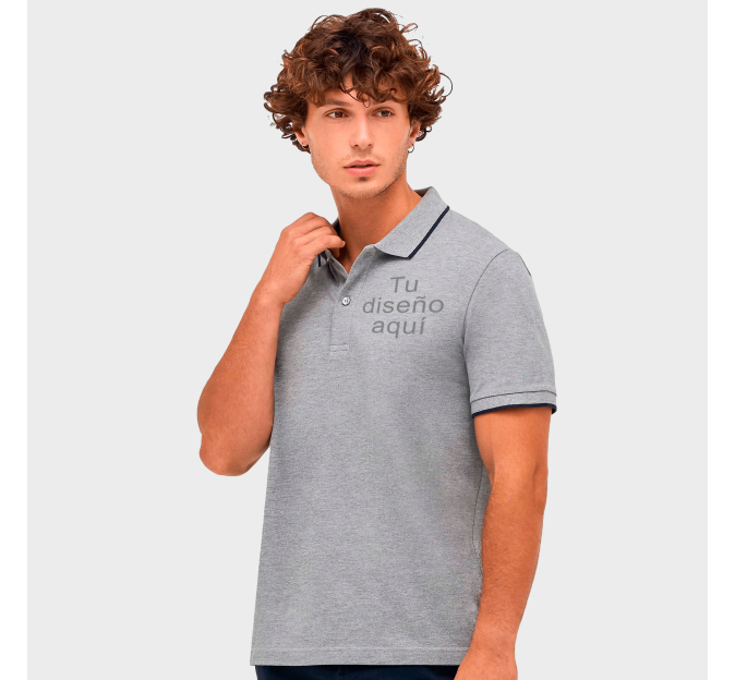 Polo bicolor PALERMO personalizado