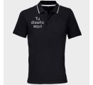 Polo bicolor tallas grandes PALERMO personalizado
