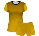 Conjunto voley mujer manga corta sublimado modelo degradado