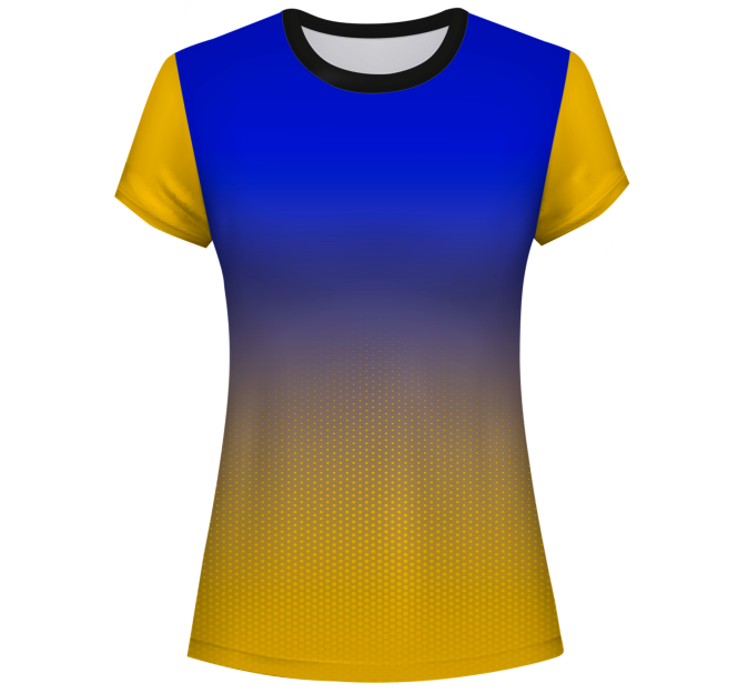 Conjunto voley mujer manga corta sublimado modelo degradado
