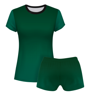 Conjunto voley mujer manga corta sublimado modelo degradado