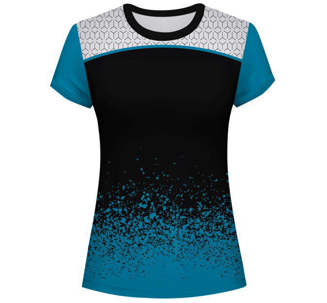 Conjunto voley mujer manga corta sublimado modelo corte