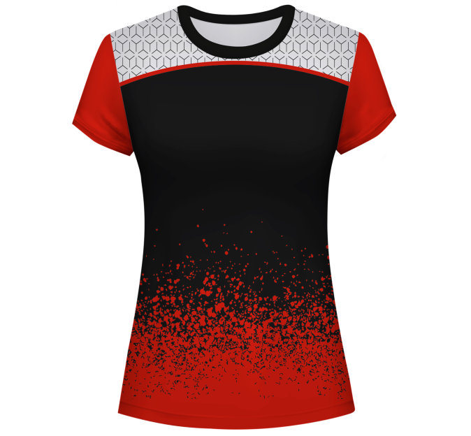 Conjunto voley mujer manga corta sublimado modelo corte