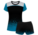 Conjunto voley mujer manga corta sublimado modelo corte