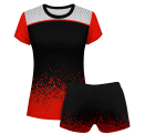 Conjunto voley mujer manga corta sublimado modelo corte