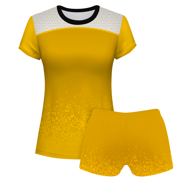 Conjunto voley mujer manga corta sublimado modelo corte