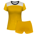 Conjunto voley mujer manga corta sublimado modelo corte