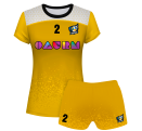 Conjunto voley mujer manga corta sublimado modelo corte