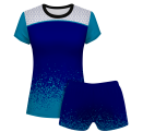 Conjunto voley mujer manga corta sublimado modelo corte