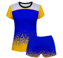 Conjunto voley mujer manga corta sublimado modelo corte