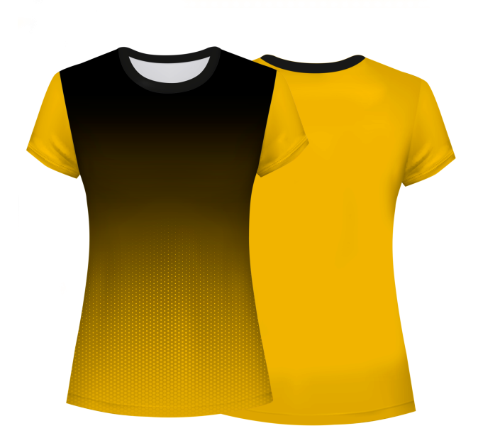 Camiseta voley mujer manga corta sublimada modelo degradado
