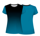 Camiseta voley mujer manga corta sublimada modelo degradado