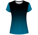 Camiseta voley mujer manga corta sublimada modelo degradado