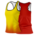 Camiseta voley mujer tirantes sublimada modelo puntos