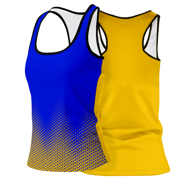 Camiseta voley mujer tirantes sublimada modelo puntos