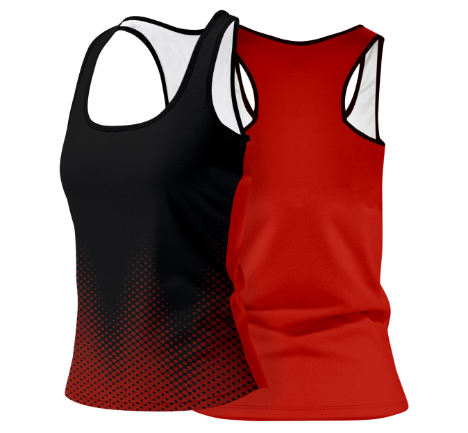 Camiseta voley mujer tirantes sublimada modelo puntos