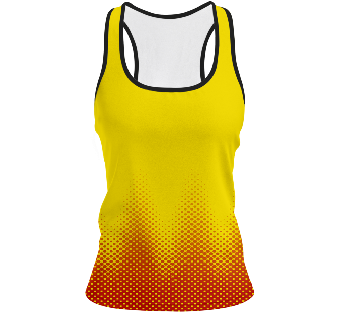 Camiseta voley mujer tirantes sublimada modelo puntos