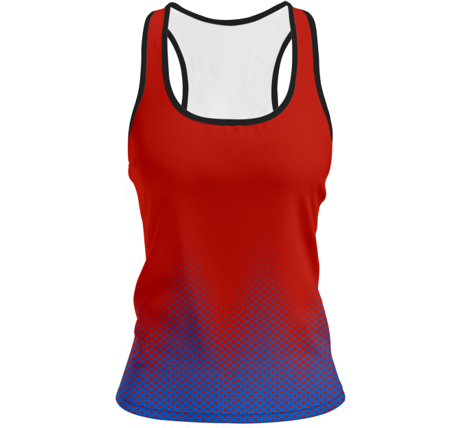 Camiseta voley mujer tirantes sublimada modelo puntos