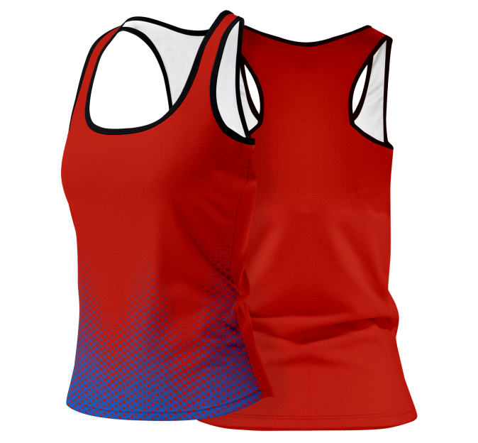 Camiseta voley mujer tirantes sublimada modelo puntos